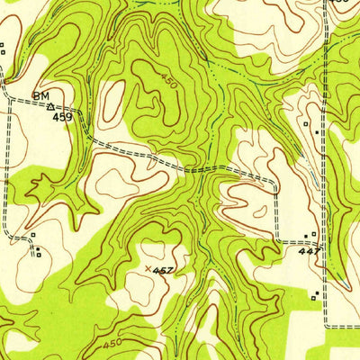 United States Geological Survey Manchester, TX (1951, 24000-Scale) digital map