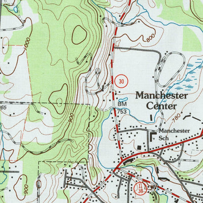 United States Geological Survey Manchester, VT (1997, 24000-Scale) digital map