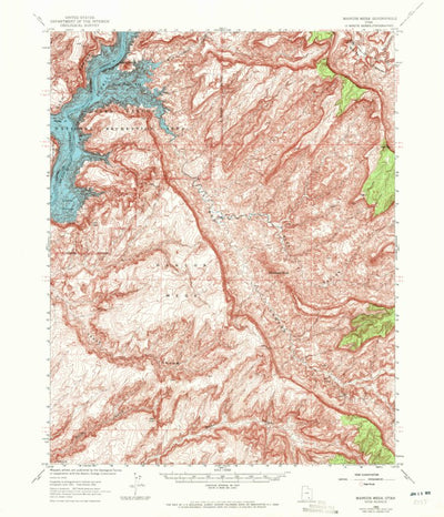 United States Geological Survey Mancos Mesa, UT (1952, 62500-Scale) digital map