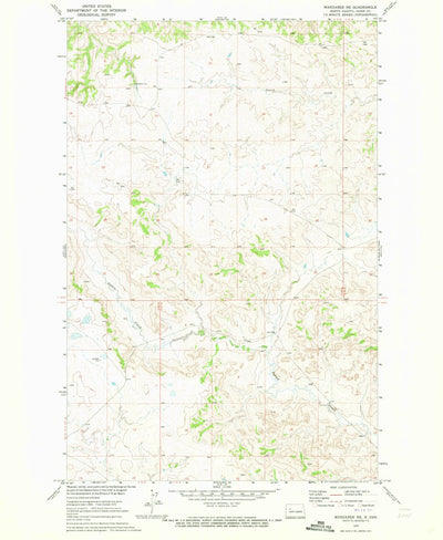United States Geological Survey Mandaree NE, ND (1970, 24000-Scale) digital map