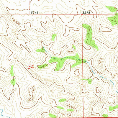 United States Geological Survey Mandaree NE, ND (1970, 24000-Scale) digital map