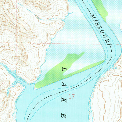 United States Geological Survey Mandaree SW, ND (1970, 24000-Scale) digital map