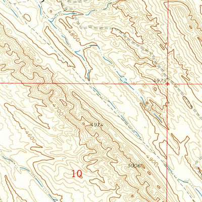 United States Geological Survey Manderson NE, WY (1960, 24000-Scale) digital map