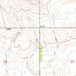 United States Geological Survey Manderson SW, SD (1967, 24000-Scale) digital map