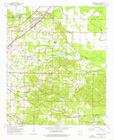 United States Geological Survey Mandeville, AR (1952, 24000-Scale) digital map