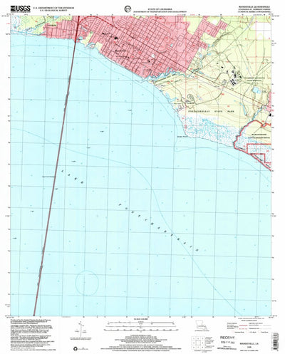 United States Geological Survey Mandeville, LA (1998, 24000-Scale) digital map
