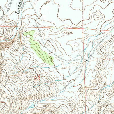 United States Geological Survey Maneater Creek, WY (1964, 24000-Scale) digital map