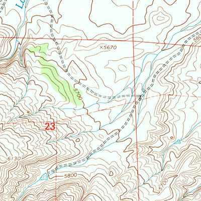 United States Geological Survey Maneater Creek, WY (1992, 24000-Scale) digital map