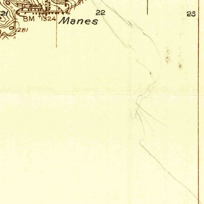 United States Geological Survey Manes, MO (1931, 48000-Scale) digital map