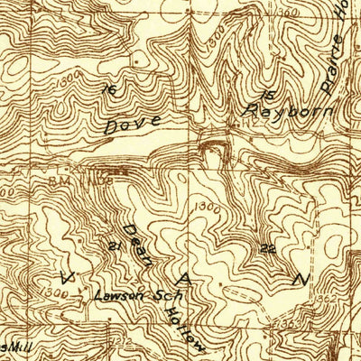 United States Geological Survey Manes, MO (1931, 48000-Scale) digital map