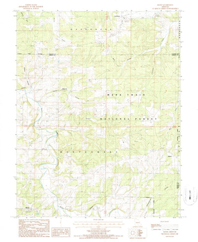 United States Geological Survey Manes, MO (1987, 24000-Scale) digital map