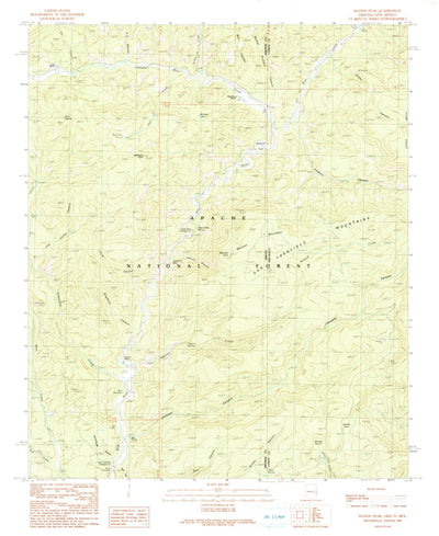 United States Geological Survey Maness Peak, AZ-NM (1991, 24000-Scale) digital map