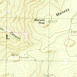 United States Geological Survey Maness Peak, AZ-NM (1991, 24000-Scale) digital map