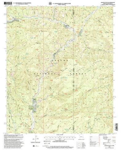 United States Geological Survey Maness Peak, AZ-NM (1997, 24000-Scale) digital map