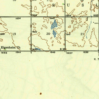 United States Geological Survey Manfred, ND (1945, 62500-Scale) digital map
