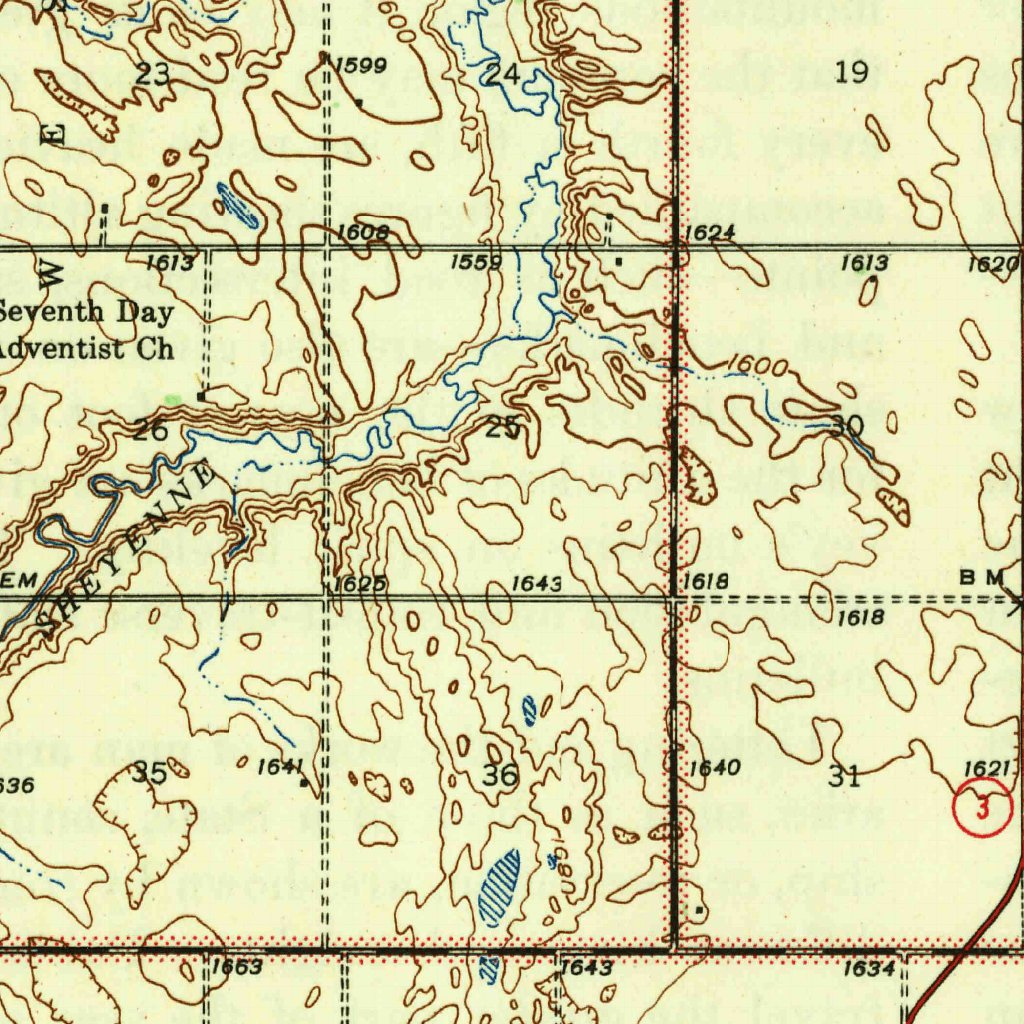 Manfred, ND (1945, 62500-Scale) Map by United States Geological Survey ...