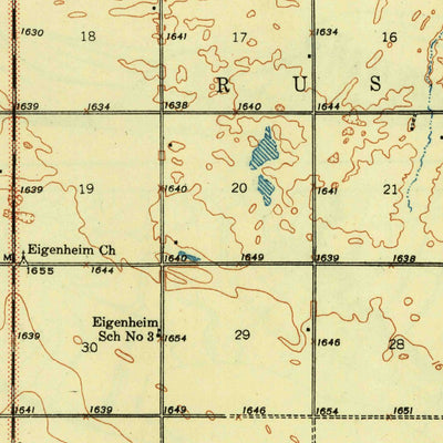 United States Geological Survey Manfred, ND (1948, 62500-Scale) digital map