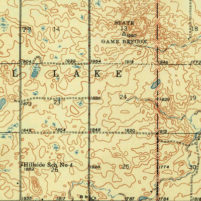 United States Geological Survey Manfred, ND (1948, 62500-Scale) digital map