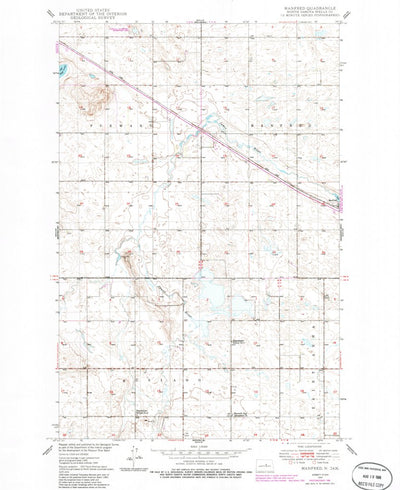 United States Geological Survey Manfred, ND (1950, 24000-Scale) digital map