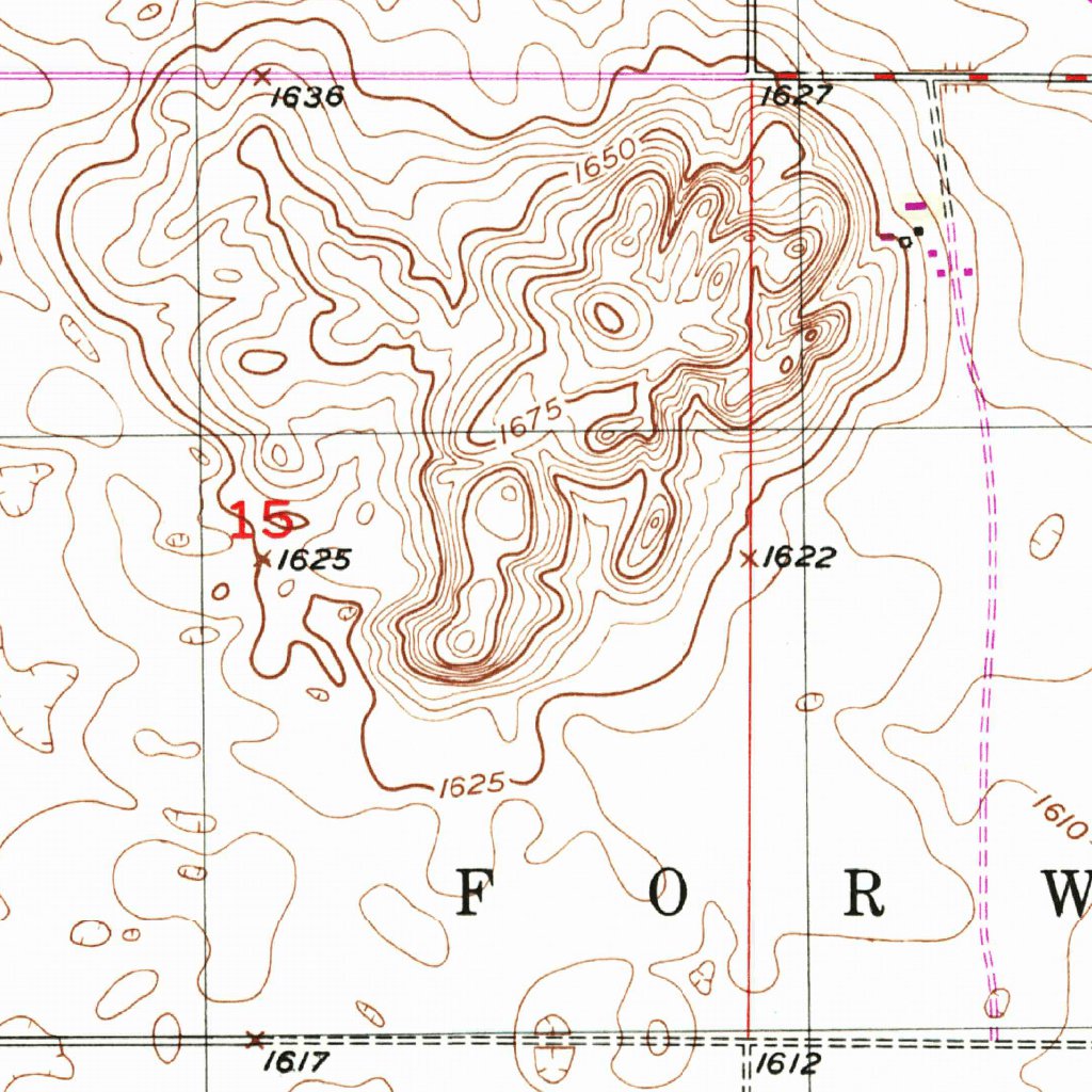 Manfred, ND (1950, 24000-Scale) Map by United States Geological Survey ...