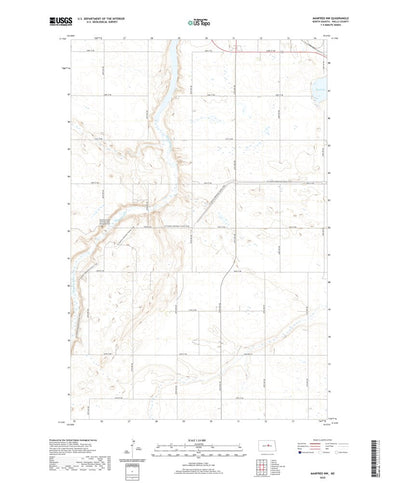 United States Geological Survey Manfred NW, ND (2020, 24000-Scale) digital map