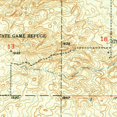 United States Geological Survey Manfred SW, ND (1949, 24000-Scale) digital map