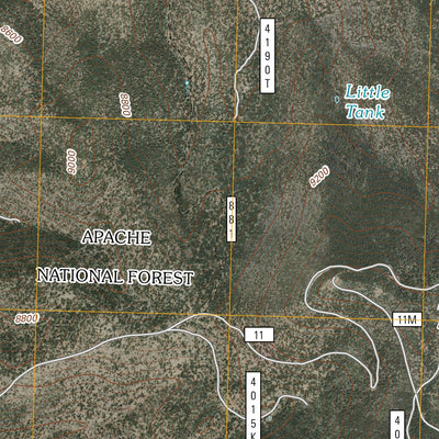 United States Geological Survey Mangas Mountain, NM (2011, 24000-Scale) digital map