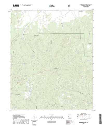 United States Geological Survey Mangas Mountain, NM (2023, 24000-Scale) digital map