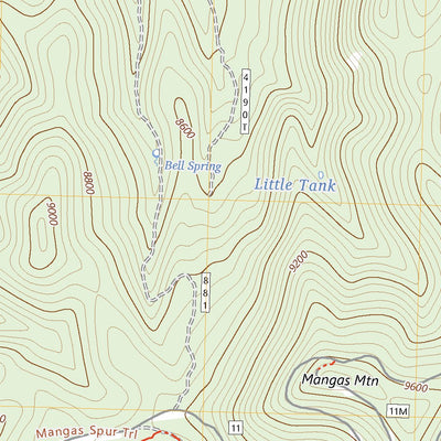 United States Geological Survey Mangas Mountain, NM (2023, 24000-Scale) digital map