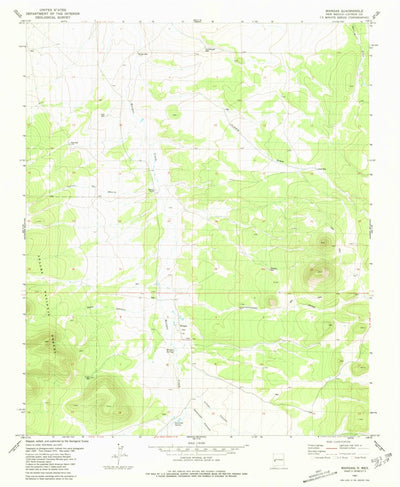 United States Geological Survey Mangas, NM (1981, 24000-Scale) digital map