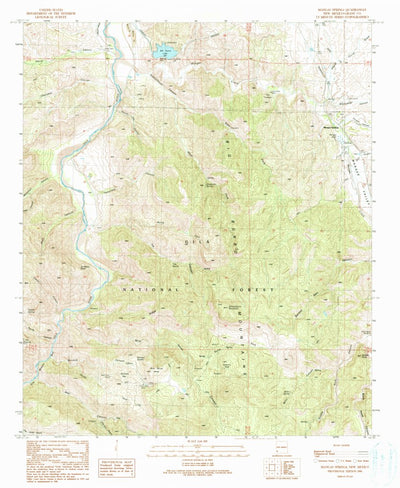 United States Geological Survey Mangas Springs, NM (1990, 24000-Scale) digital map
