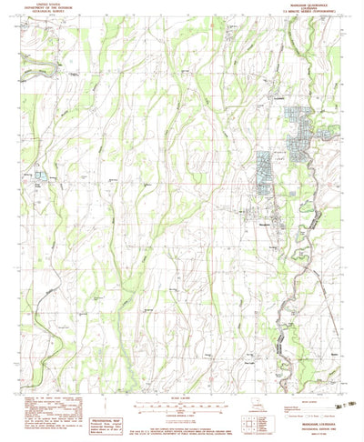 United States Geological Survey Mangham, LA (1982, 24000-Scale) digital map