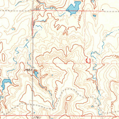 United States Geological Survey Mangum North, OK (1971, 24000-Scale) digital map