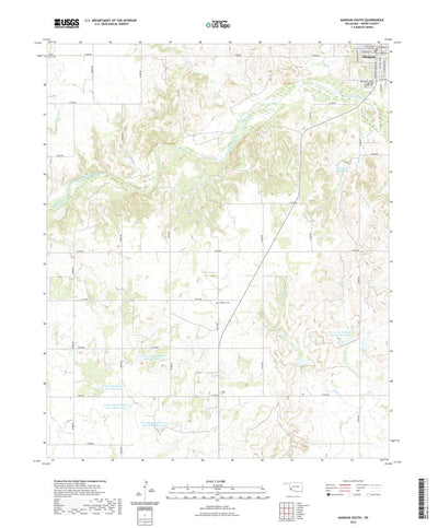 United States Geological Survey Mangum South, OK (2022, 24000-Scale) digital map