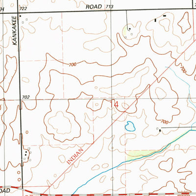 United States Geological Survey Manhattan, IL (1990, 24000-Scale) digital map