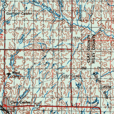 United States Geological Survey Manhattan, KS (1955, 250000-Scale) digital map