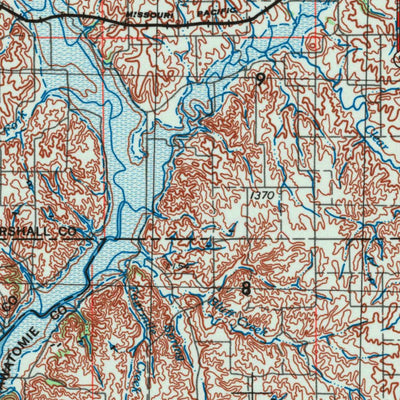 United States Geological Survey Manhattan, KS (1955, 250000-Scale) digital map