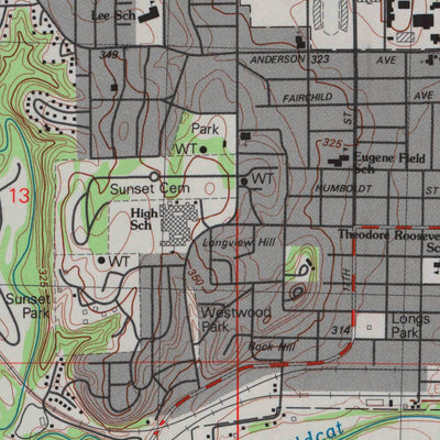 United States Geological Survey Manhattan, KS (1982, 24000-Scale) digital map