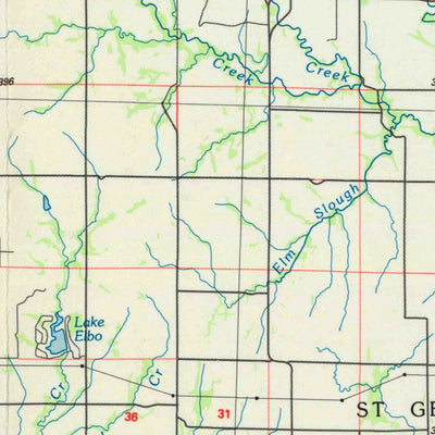 United States Geological Survey Manhattan, KS (1985, 100000-Scale) digital map