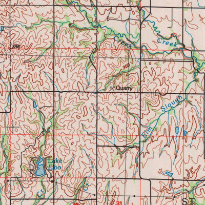 United States Geological Survey Manhattan, KS (1990, 100000-Scale) digital map