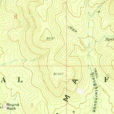 United States Geological Survey Manhattan, NV (1971, 24000-Scale) digital map