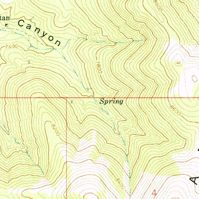 United States Geological Survey Manhattan, NV (1971, 24000-Scale) digital map