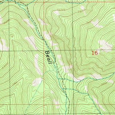 United States Geological Survey Manhead Mountain, MT (1989, 24000-Scale) digital map