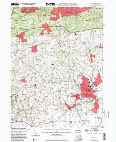 United States Geological Survey Manheim, PA (1997, 24000-Scale) digital map