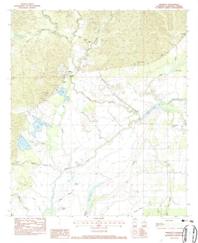 United States Geological Survey Manifest, LA (1983, 24000-Scale) digital map