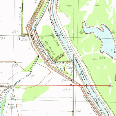 United States Geological Survey Manila North, AR-MO (1983, 24000-Scale) digital map