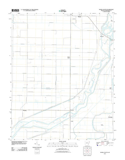 United States Geological Survey Manila South, AR (2011, 24000-Scale) digital map