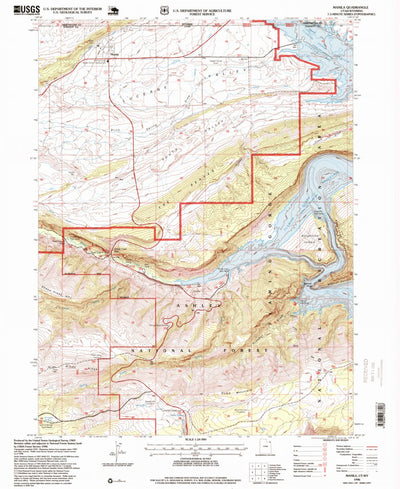 United States Geological Survey Manila, UT-WY (1996, 24000-Scale) digital map