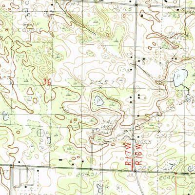 United States Geological Survey Manistee, MI (1982, 25000-Scale) digital map
