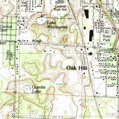 United States Geological Survey Manistee, MI (1982, 25000-Scale) digital map